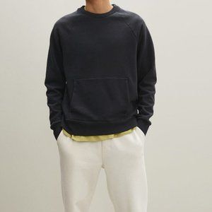 Everlane: The Track Crewneck, Black, Large